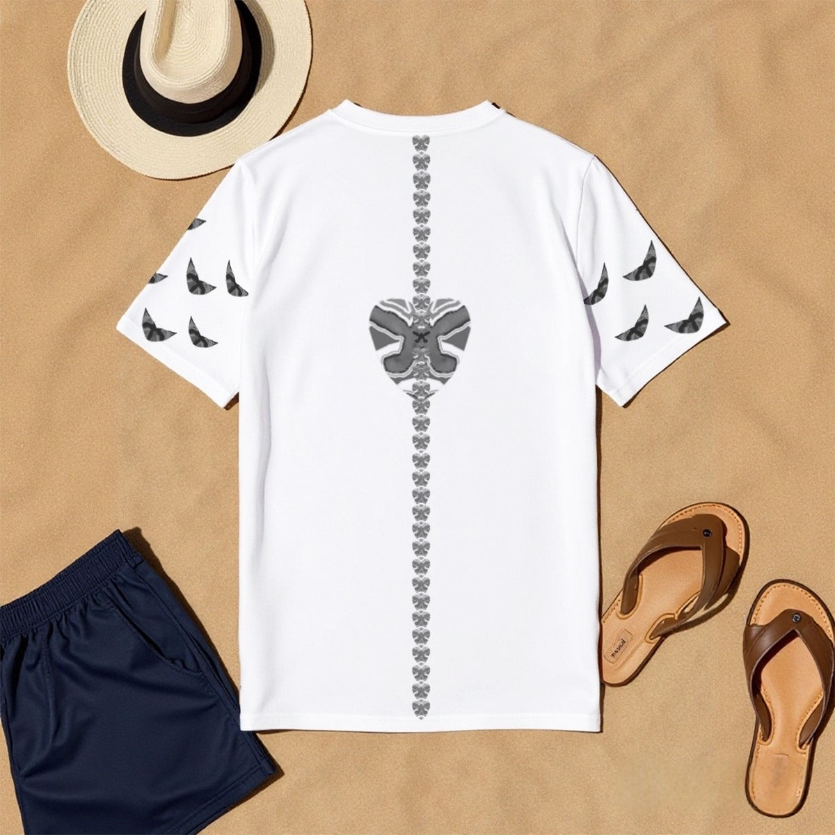 Dancer Spine Tee Black on White