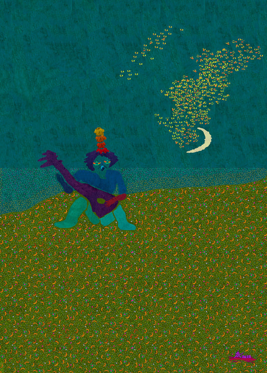 Guitarist Under The Moon