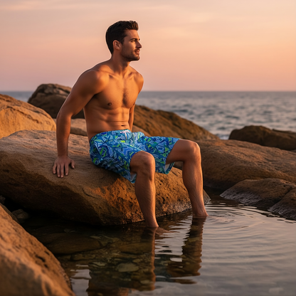 Rhythm Grid Lounge Shorts
